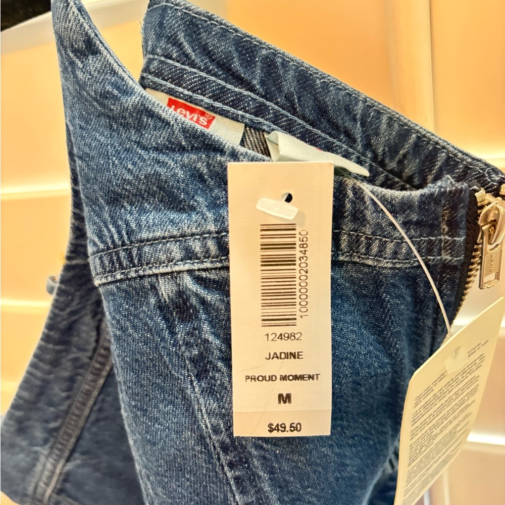 Aritzia Levi's Blue Denim Crop Top - Picture 4 of 5
